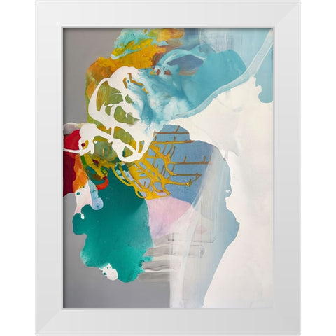 Lucid Dreams White Modern Wood Framed Art Print by Alattar, Lina