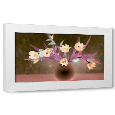 Floral Color - 19 White Modern Wood Framed Art Print by Blaustein, Alan