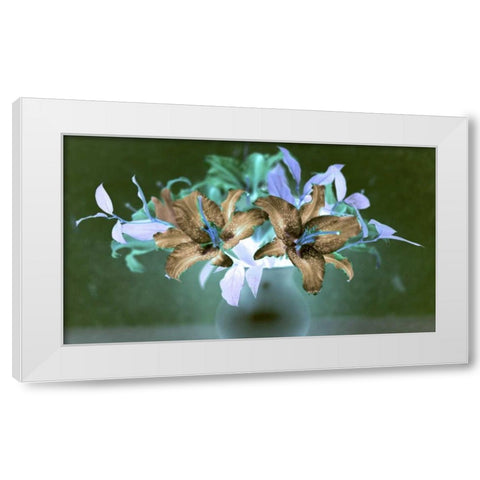 Floral Color - 20 White Modern Wood Framed Art Print by Blaustein, Alan