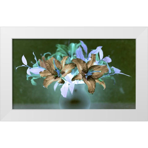 Floral Color - 20 White Modern Wood Framed Art Print by Blaustein, Alan