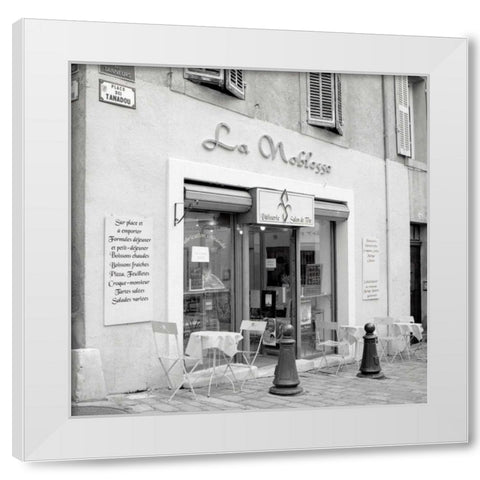 La Noblesse White Modern Wood Framed Art Print by Blaustein, Alan