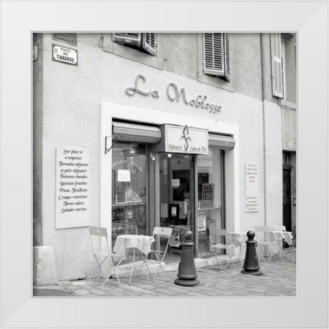 La Noblesse White Modern Wood Framed Art Print by Blaustein, Alan