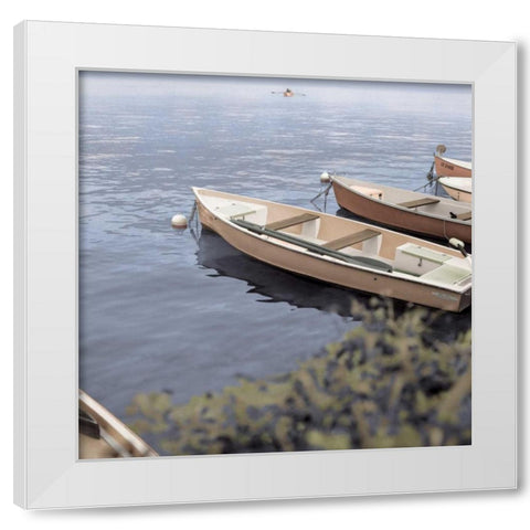 Mediterranean #3 White Modern Wood Framed Art Print by Blaustein, Alan