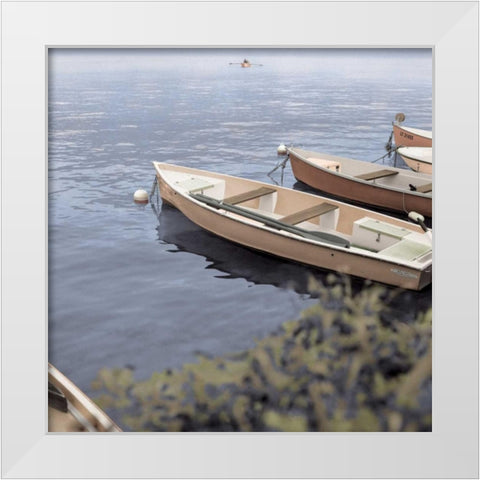 Mediterranean #3 White Modern Wood Framed Art Print by Blaustein, Alan