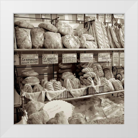 Marketplace - 4 White Modern Wood Framed Art Print by Blaustein, Alan