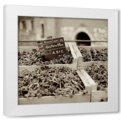 Marketplace - 38 White Modern Wood Framed Art Print by Blaustein, Alan