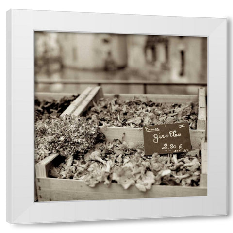 Marketplace - 37 White Modern Wood Framed Art Print by Blaustein, Alan