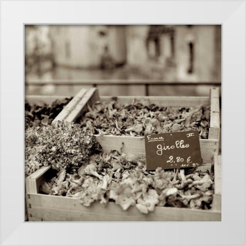 Marketplace - 37 White Modern Wood Framed Art Print by Blaustein, Alan