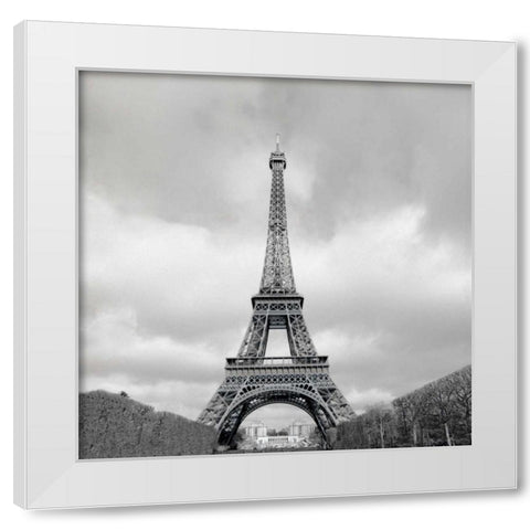 Tour Eiffel - 17 White Modern Wood Framed Art Print by Blaustein, Alan