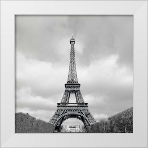 Tour Eiffel - 17 White Modern Wood Framed Art Print by Blaustein, Alan