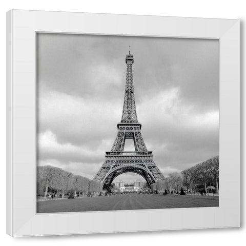 Tour Eiffel - 16 White Modern Wood Framed Art Print by Blaustein, Alan