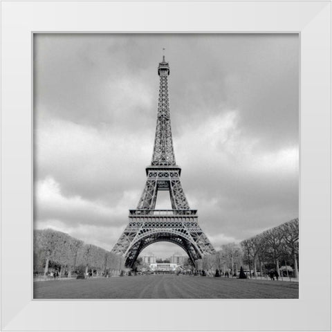 Tour Eiffel - 16 White Modern Wood Framed Art Print by Blaustein, Alan