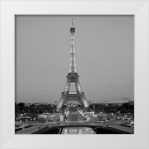 Tour Eiffel - 7 White Modern Wood Framed Art Print by Blaustein, Alan