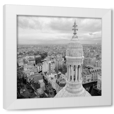 Sacre Coeur Paris - 1 White Modern Wood Framed Art Print by Blaustein, Alan
