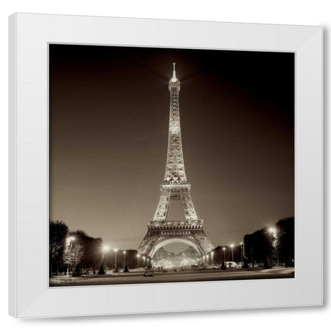 Tour Eiffel - 1 White Modern Wood Framed Art Print by Blaustein, Alan