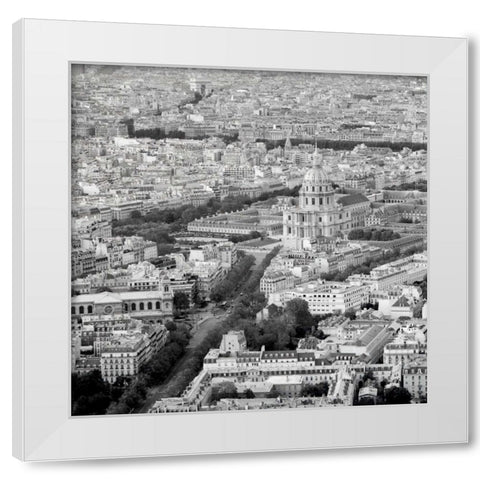 Above Paris - 26 White Modern Wood Framed Art Print by Blaustein, Alan