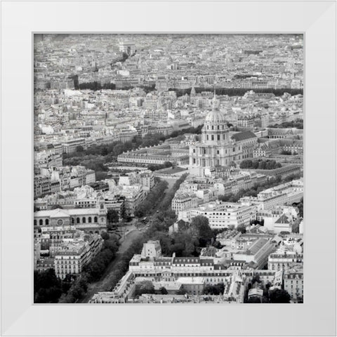 Above Paris - 26 White Modern Wood Framed Art Print by Blaustein, Alan