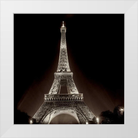 Tour Eiffel - 2 White Modern Wood Framed Art Print by Blaustein, Alan