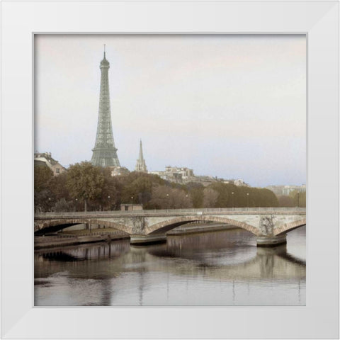 Tour Eiffel - 3 White Modern Wood Framed Art Print by Blaustein, Alan
