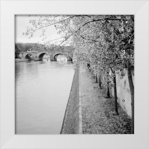 Paris - 10 White Modern Wood Framed Art Print by Blaustein, Alan