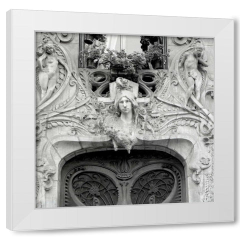 Paris Art Deco - 1 White Modern Wood Framed Art Print by Blaustein, Alan