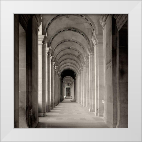 Paris - 27 White Modern Wood Framed Art Print by Blaustein, Alan