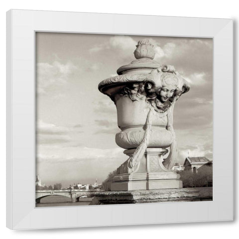 Paris - 32 White Modern Wood Framed Art Print by Blaustein, Alan