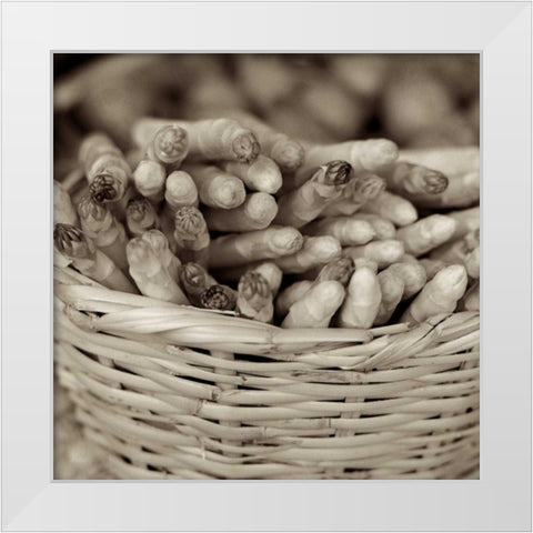 Marketplace - 27 White Modern Wood Framed Art Print by Blaustein, Alan