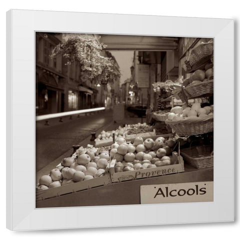 Marketplace - 3 White Modern Wood Framed Art Print by Blaustein, Alan