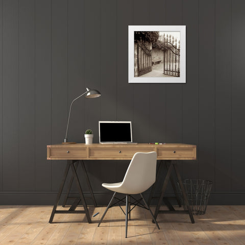 Avignon - 1 White Modern Wood Framed Art Print by Blaustein, Alan