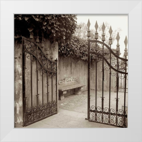 Avignon - 1 White Modern Wood Framed Art Print by Blaustein, Alan