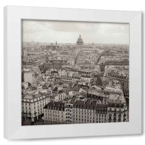 Above Paris - 24 White Modern Wood Framed Art Print by Blaustein, Alan
