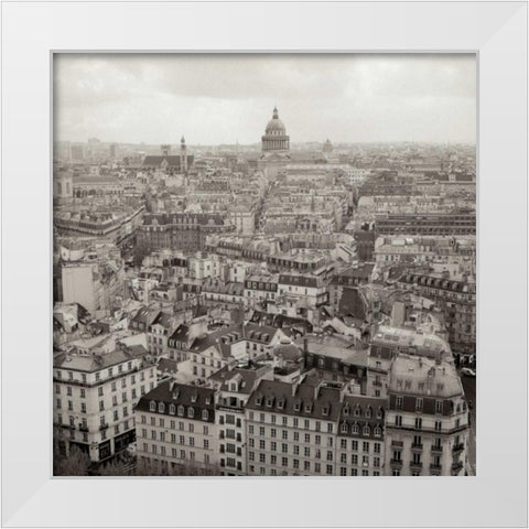 Above Paris - 24 White Modern Wood Framed Art Print by Blaustein, Alan