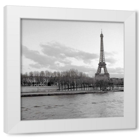 Tour Eiffel - 6 White Modern Wood Framed Art Print by Blaustein, Alan