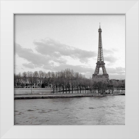 Tour Eiffel - 6 White Modern Wood Framed Art Print by Blaustein, Alan