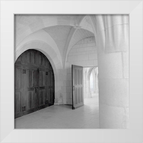 Amboise - 1 White Modern Wood Framed Art Print by Blaustein, Alan