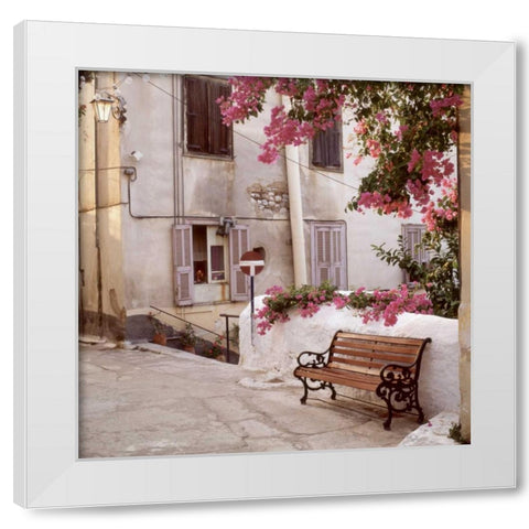 Provence - 1 White Modern Wood Framed Art Print by Blaustein, Alan