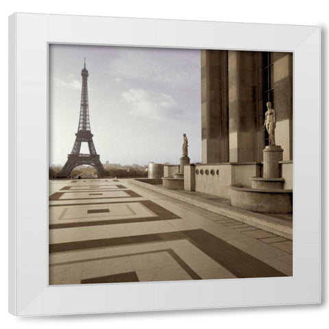 Tour Eiffel - 10 White Modern Wood Framed Art Print by Blaustein, Alan