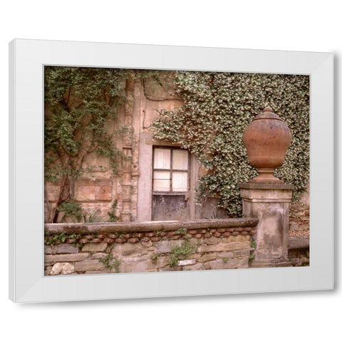 Banc de Jardin - 21 White Modern Wood Framed Art Print by Blaustein, Alan