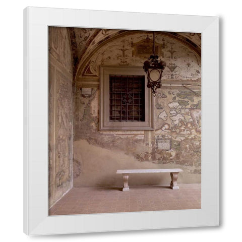 Banc de Jardin - 22 White Modern Wood Framed Art Print by Blaustein, Alan