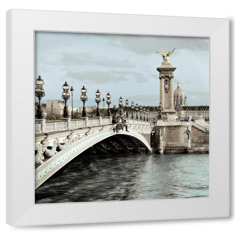 Paris - 12 White Modern Wood Framed Art Print by Blaustein, Alan