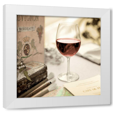 Bistro de Paris - 2 White Modern Wood Framed Art Print by Blaustein, Alan