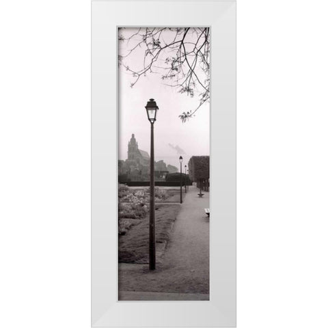 Blois Parc White Modern Wood Framed Art Print by Blaustein, Alan