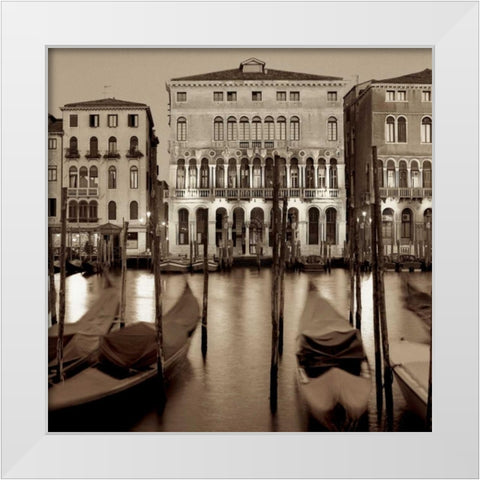 Venezia - 1 White Modern Wood Framed Art Print by Blaustein, Alan