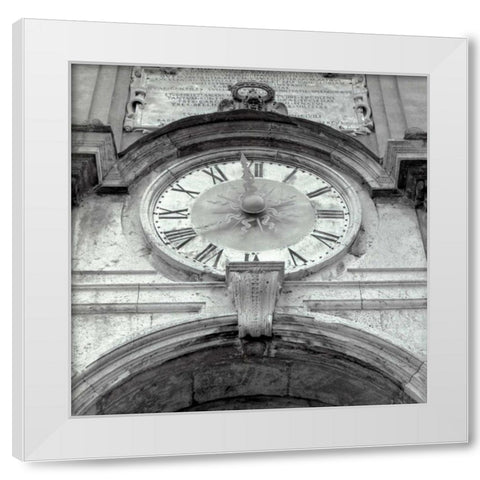 il Grande Ororlogio - 1 White Modern Wood Framed Art Print by Blaustein, Alan