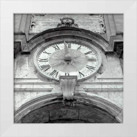 il Grande Ororlogio - 1 White Modern Wood Framed Art Print by Blaustein, Alan