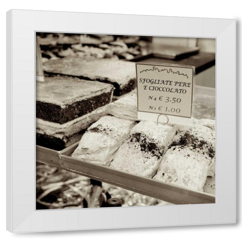 Marketplace - 28 White Modern Wood Framed Art Print by Blaustein, Alan