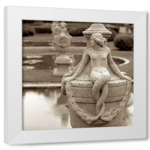 Giardini Italiano - 1 White Modern Wood Framed Art Print by Blaustein, Alan