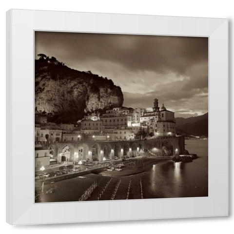 Atrani - 1 White Modern Wood Framed Art Print by Blaustein, Alan
