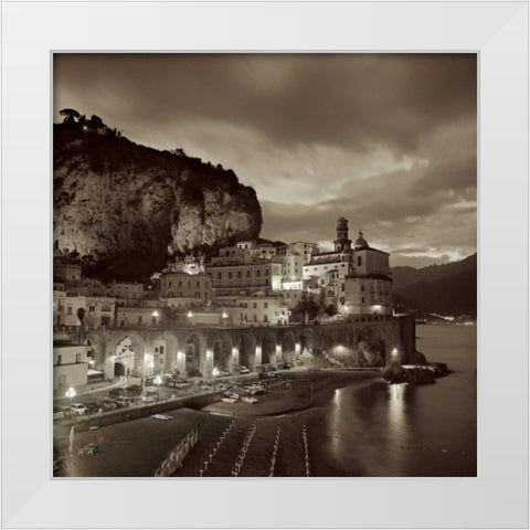 Atrani - 1 White Modern Wood Framed Art Print by Blaustein, Alan